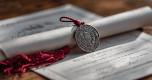 Foto de diploma americano para expicar como validar